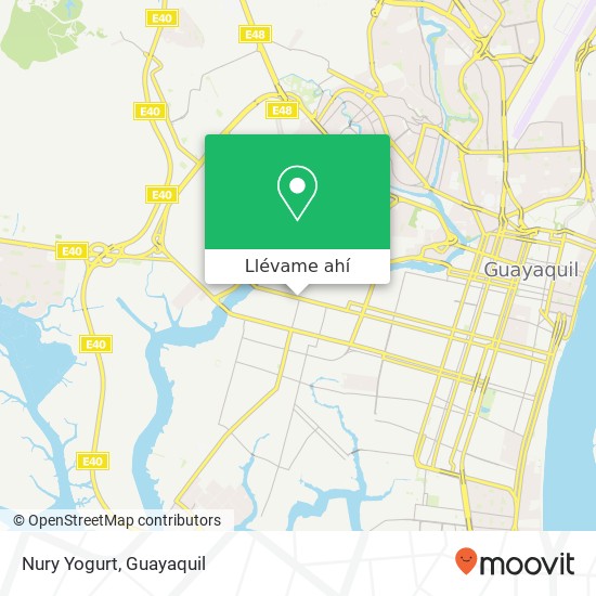 Mapa de Nury Yogurt, Gomez Rendon Guayaquil, Guayaquil
