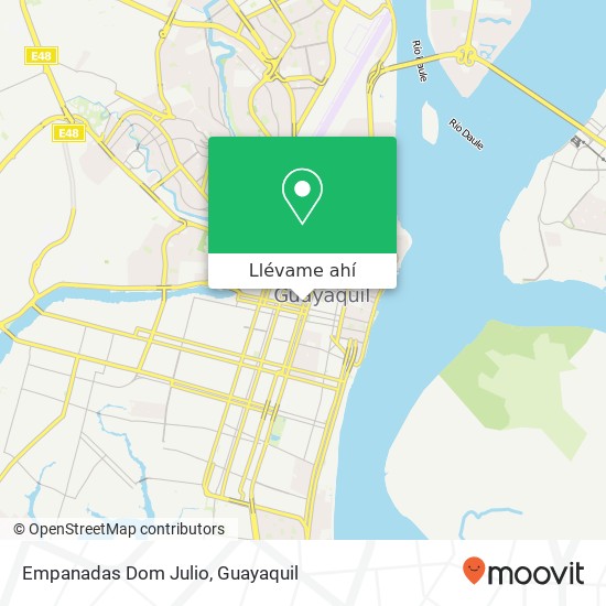 Mapa de Empanadas Dom Julio, Luque Guayaquil, Guayaquil