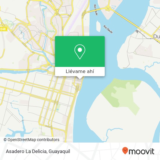 Mapa de Asadero La Delicia, Clemente Ballen Guayaquil, Guayaquil