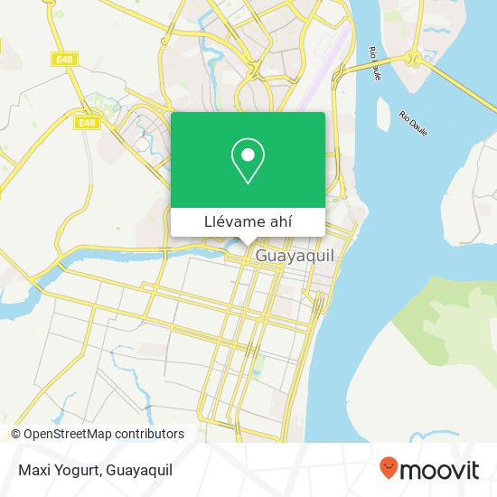 Mapa de Maxi Yogurt, Tungurahua Guayaquil, Guayaquil