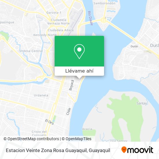 Mapa de Estacion Veinte Zona Rosa Guayaquil