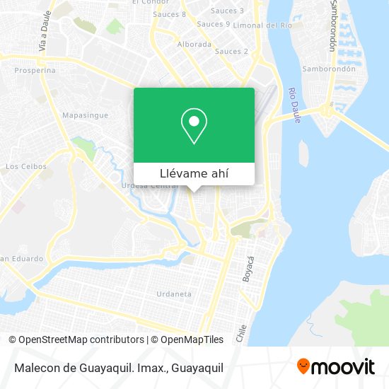 Mapa de Malecon de Guayaquil. Imax.