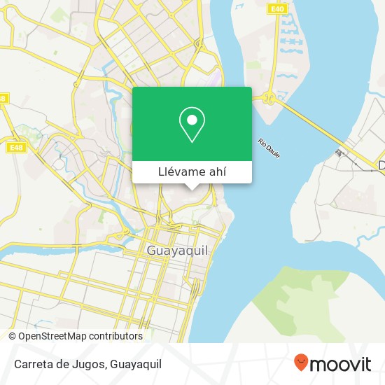 Mapa de Carreta de Jugos, Roberto Gilbert Elizalde Guayaquil, Guayaquil