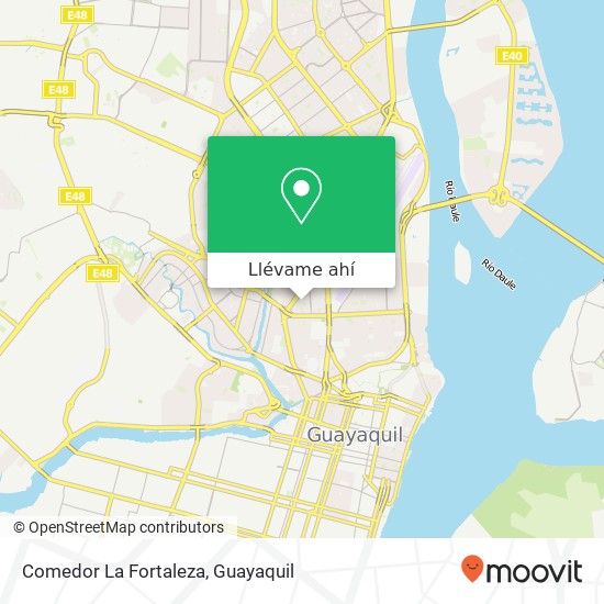 Mapa de Comedor La Fortaleza, Calle N Guayaquil, Guayaquil