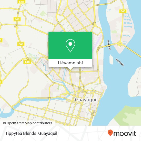 Mapa de Tippytea Blends, Avenida Francisco de Orellana Guayaquil