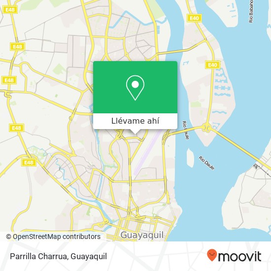 Mapa de Parrilla Charrua, 1 Callejón 14 Guayaquil