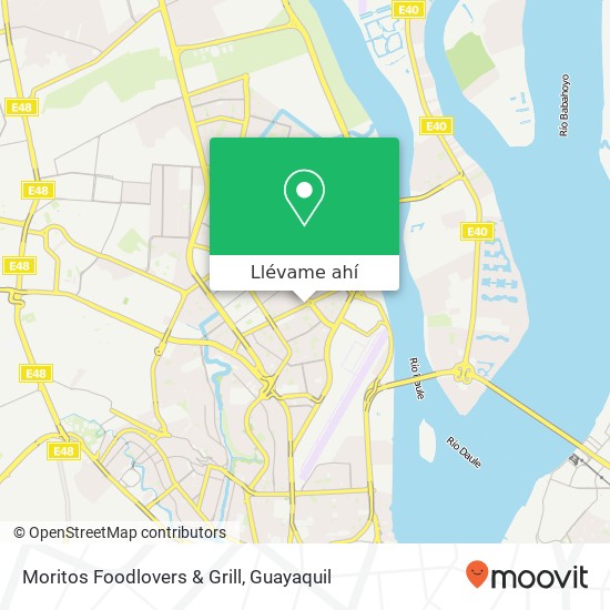Mapa de Moritos Foodlovers & Grill, Avenida Agustín Freire Icaza Guayaquil