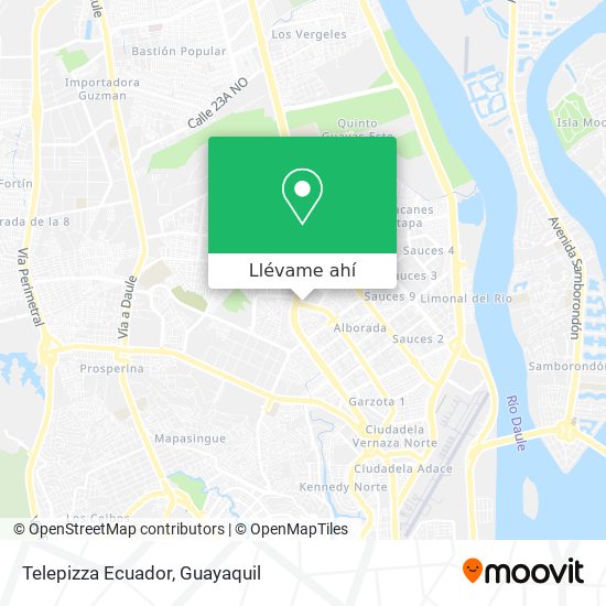Mapa de Telepizza Ecuador