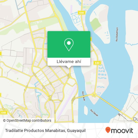 Mapa de Tradilatte Productos Manabitas, Guayaquil