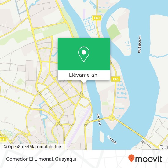 Mapa de Comedor El Limonal, Guayaquil, Guayaquil