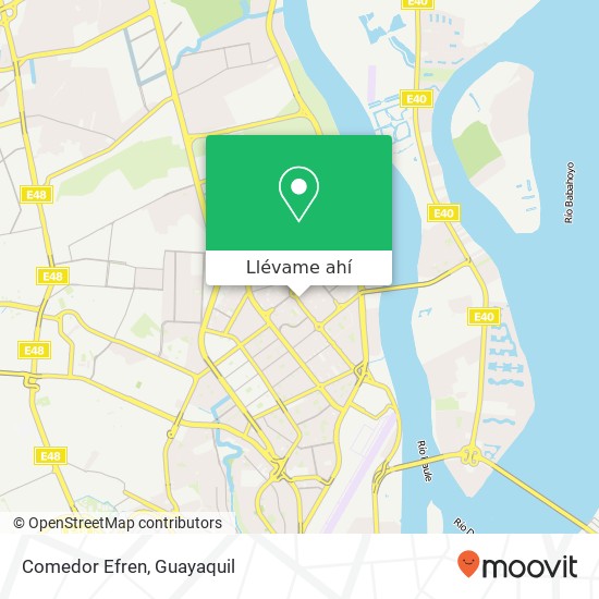 Mapa de Comedor Efren, 20 Paseo 17 NE Guayaquil, Guayaquil