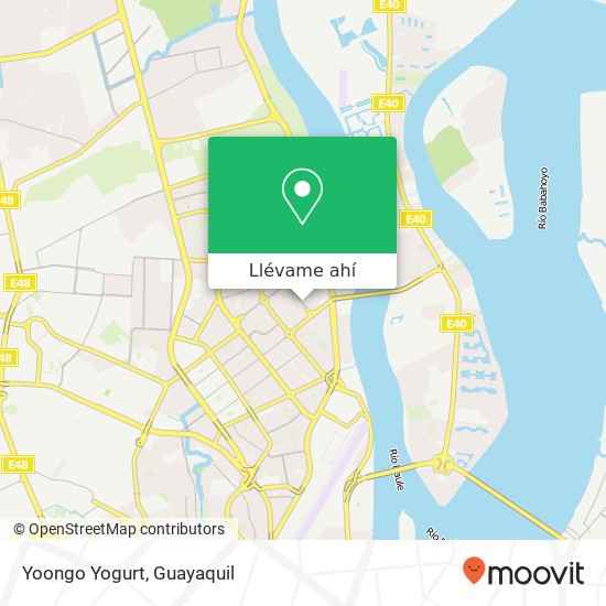 Mapa de Yoongo Yogurt, Rodrigo Ycaza Cornejo Guayaquil, Guayaquil