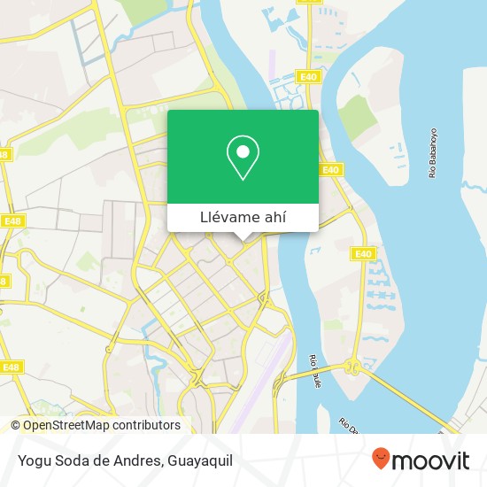 Mapa de Yogu Soda de Andres, 17 NE Guayaquil, Guayaquil