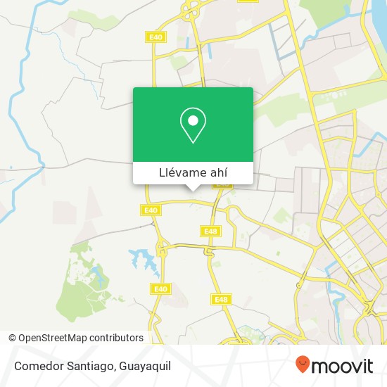 Mapa de Comedor Santiago, 42 NW Guayaquil, Guayaquil