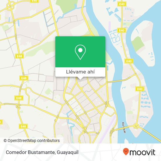 Mapa de Comedor Bustamante, 3 NE Guayaquil, Guayaquil