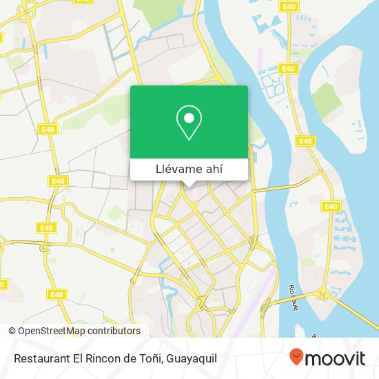 Mapa de Restaurant El Rincon de Toñi, Gabriel Roldos Garces Guayaquil, Guayaquil
