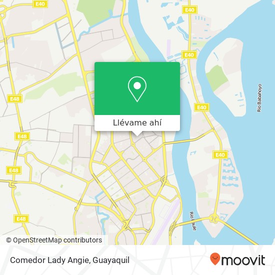 Mapa de Comedor Lady Angie, 13 Paseo 19B NE Guayaquil, Guayaquil