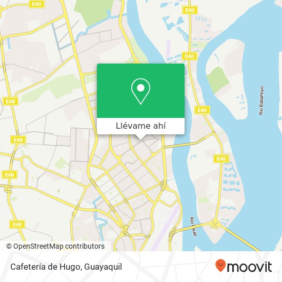 Mapa de Cafetería de Hugo, Avenida D. Enrique Degrau Ruiz Guayaquil, Guayaquil