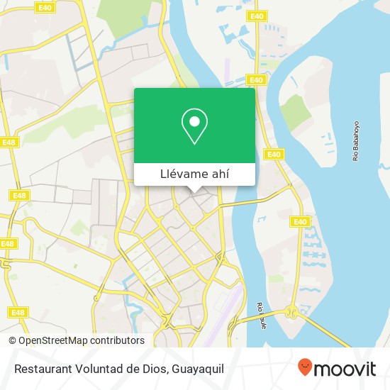 Mapa de Restaurant Voluntad de Dios, 12 Paseo 18 Guayaquil, Guayaquil