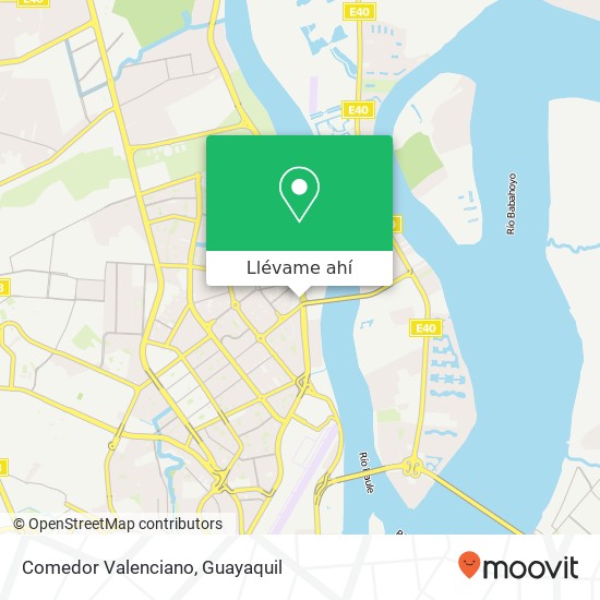 Mapa de Comedor Valenciano, 6 Callejón 17 Guayaquil, Guayaquil