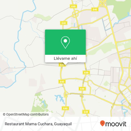 Mapa de Restaurant Mama Cuchara, Honorato Vasquez Guayaquil, Guayaquil