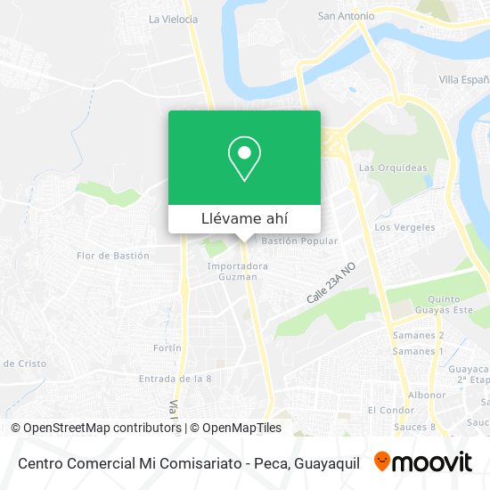Mapa de Centro Comercial Mi Comisariato - Peca