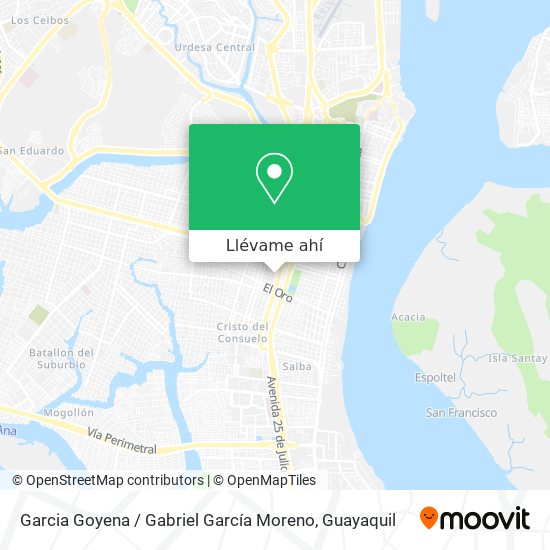 Mapa de Garcia Goyena / Gabriel García Moreno