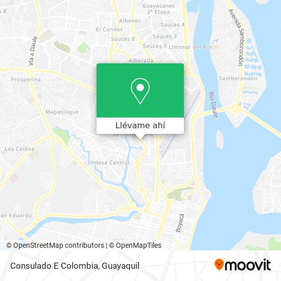 Mapa de Consulado E Colombia
