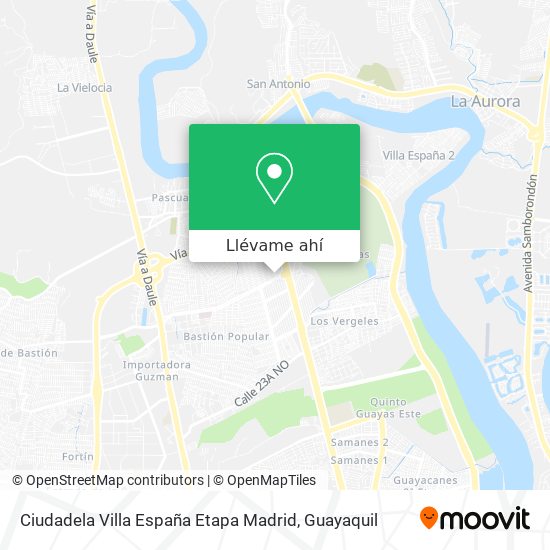 Mapa de Ciudadela Villa España Etapa Madrid