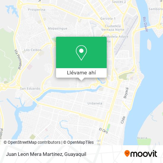 Mapa de Juan Leon Mera Martínez