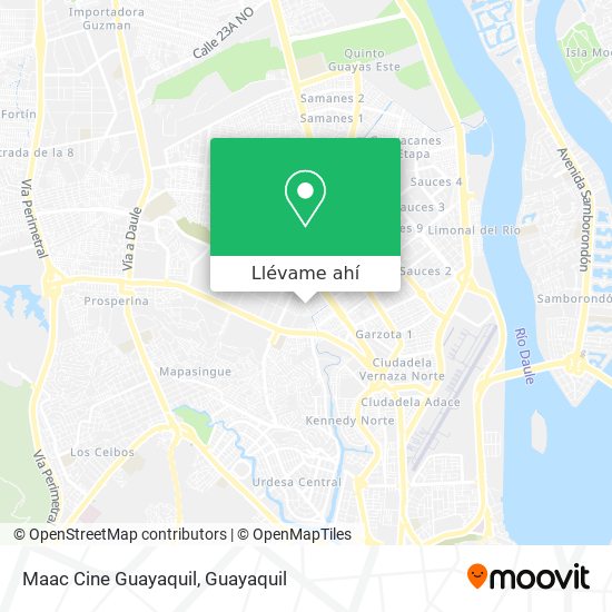 Mapa de Maac Cine Guayaquil