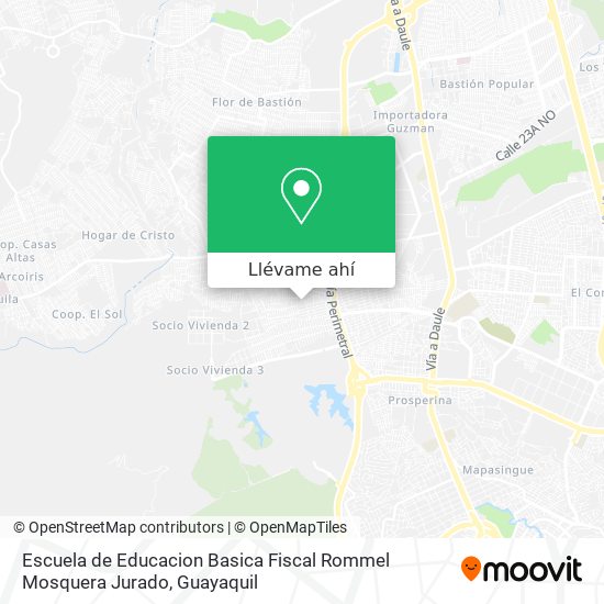 Mapa de Escuela de Educacion Basica Fiscal Rommel Mosquera Jurado