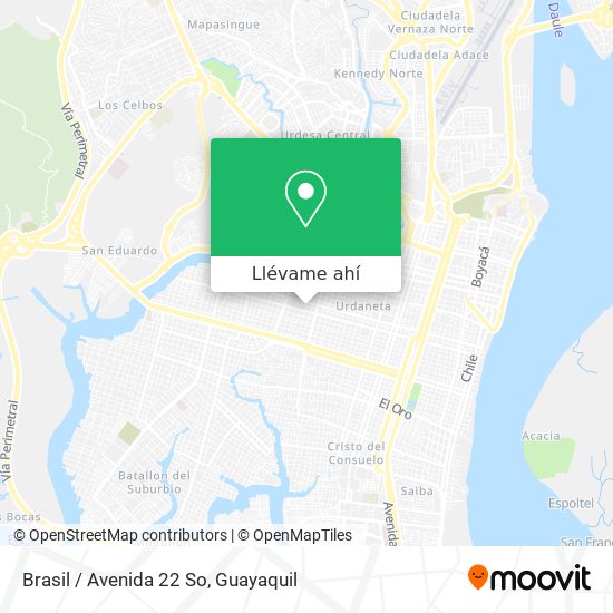 Mapa de Brasil / Avenida 22 So