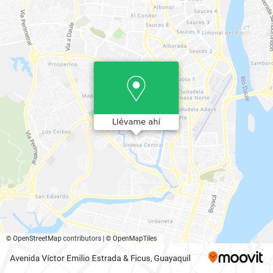Mapa de Avenida Víctor Emilio Estrada & Ficus