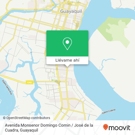 Mapa de Avenida Monsenor Domingo Comin / José de la Cuadra