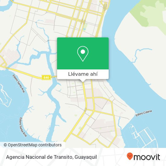 Mapa de Agencia Nacional de Transito