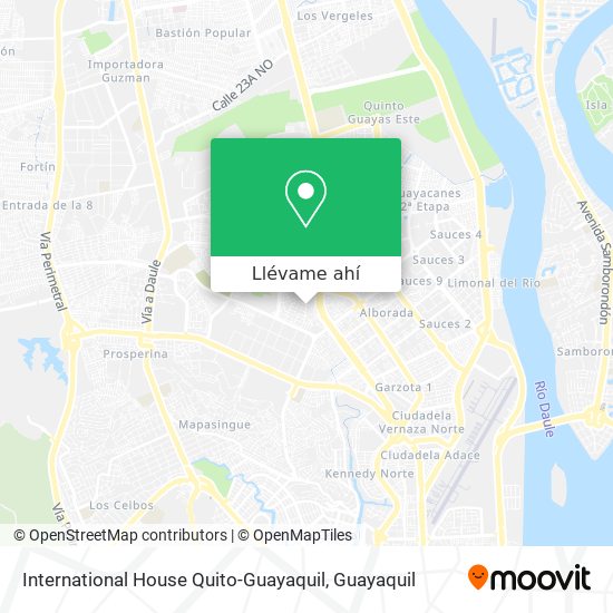 Mapa de International House Quito-Guayaquil
