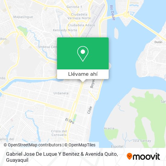 Mapa de Gabriel Jose De Luque Y Benitez & Avenida Quito