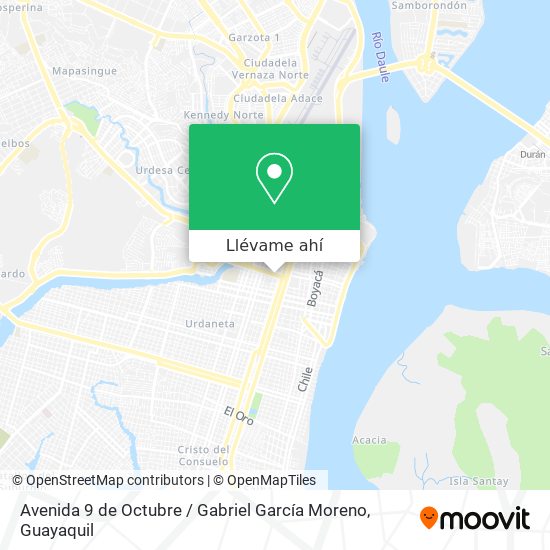 Mapa de Avenida 9 de Octubre / Gabriel García Moreno