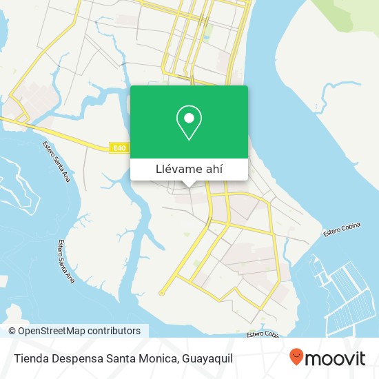 Mapa de Tienda Despensa Santa Monica