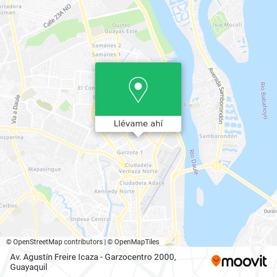 Mapa de Av. Agustín Freire Icaza - Garzocentro 2000