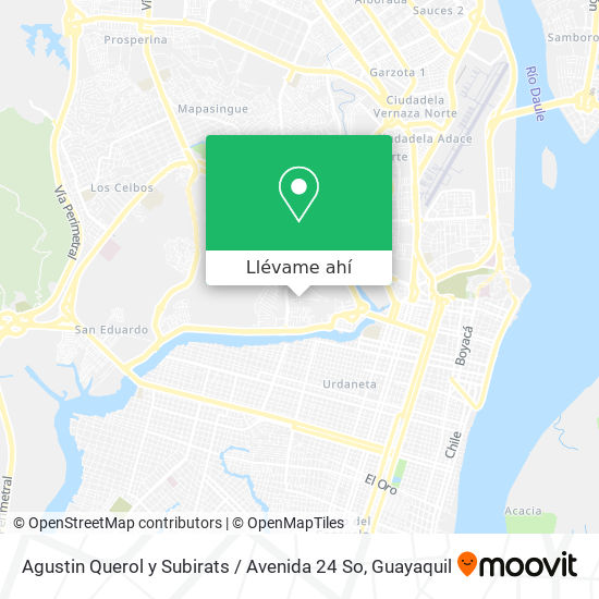Mapa de Agustin Querol y Subirats / Avenida 24 So