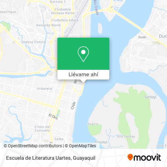 Mapa de Escuela de Literatura Uartes