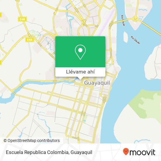 Mapa de Escuela Republica Colombia