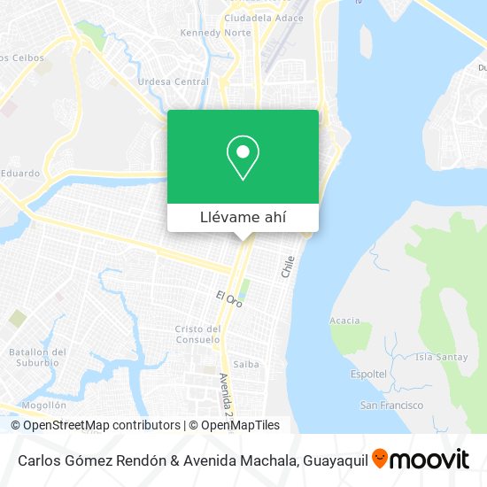 Mapa de Carlos Gómez Rendón & Avenida Machala