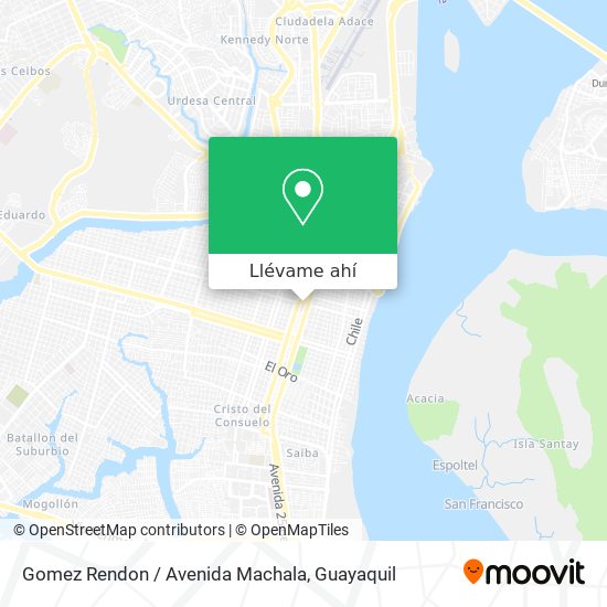 Mapa de Gomez Rendon / Avenida Machala