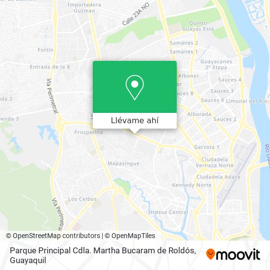 Mapa de Parque Principal Cdla. Martha Bucaram de Roldós