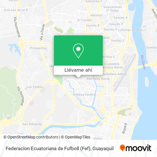 Mapa de Federacion Ecuatoriana de Fufboll (Fef)