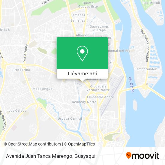 Mapa de Avenida Juan Tanca Marengo