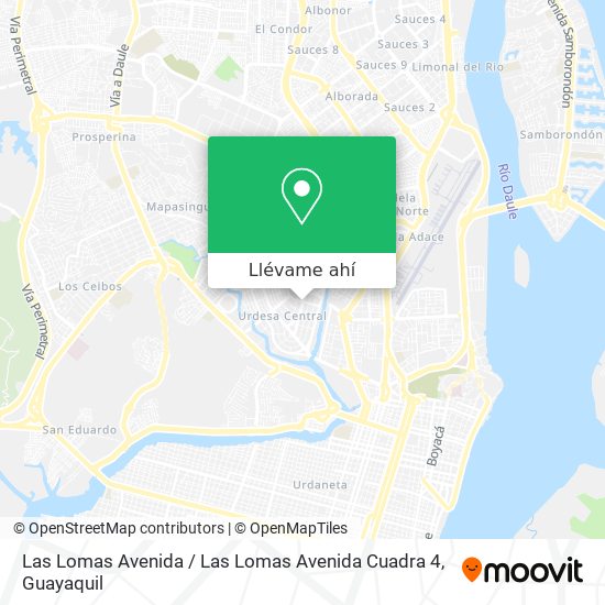 Mapa de Las Lomas Avenida / Las Lomas Avenida Cuadra 4
